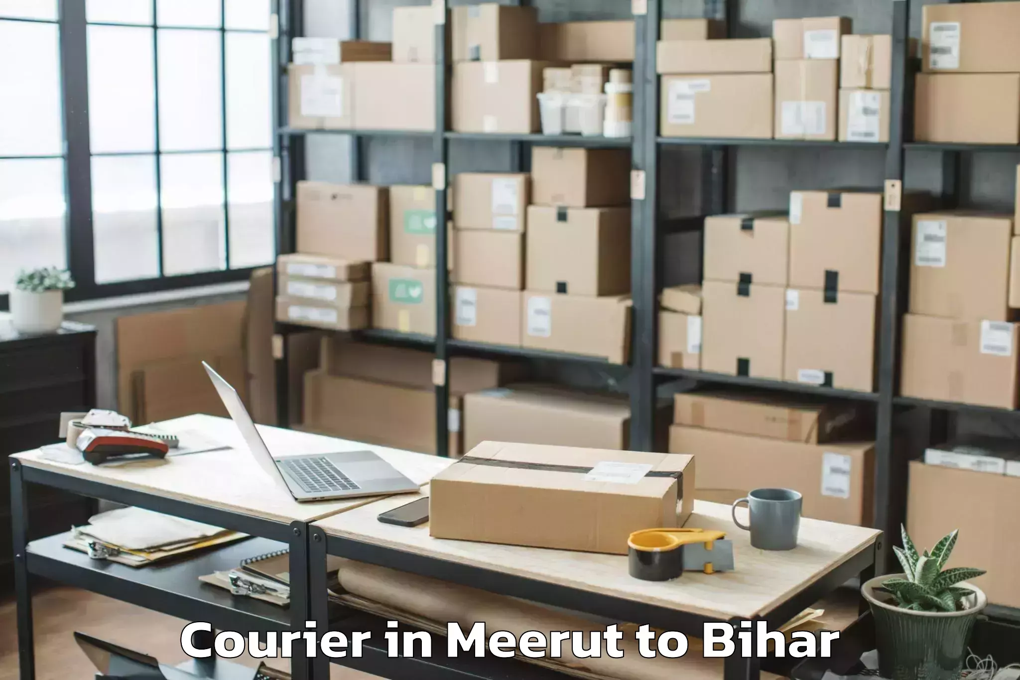 Affordable Meerut to Lalit Narayan Mithila Universi Courier